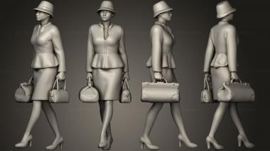 Figurines of people staff passengers04 3d model